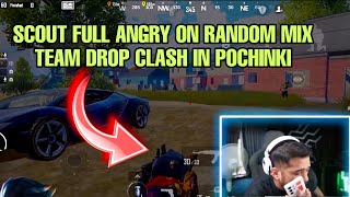 Scout full Angry On Random mix Team Drop clash in Pochinki scout mortal soul bgmi godlike [upl. by Tammi937]