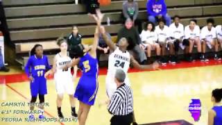 Sports4daGirls  Peoria Richwoods 61quot Forward Camryn Taylor 2019 [upl. by Ynnad]