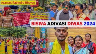 Biswa Adibasi Dibas 2024  Asansol Rabindra Bhavan  Bikash Murmu Official [upl. by Cychosz]