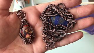 How to patina copper jewelry  tutorial 2 [upl. by Aicatsanna]