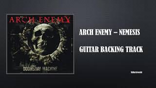 Nemesis  Arch Enemy Guitar Backing Track With Vocals [upl. by Maritsa]