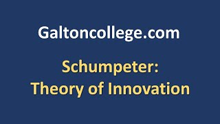 Schumpeter Theory on Innovation [upl. by Amati583]