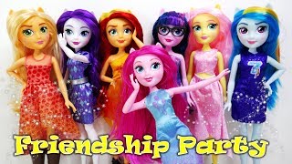 My Little Pony Equestria Girls Fashion Dolls FRIENDSHIP PARTY PACK [upl. by Nal]