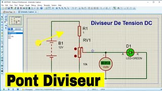 Le pont Diviseur de TENSION en Simulation [upl. by Milton194]