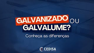 Você sabe a diferença entre galvanizado e galvalume [upl. by Jaan]