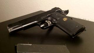 WETech MEU 1911 Airsoft Pistol ReviewTakedown [upl. by Aleacim]