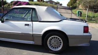 1 Owner 1989 Ford Mustang 50 GT convertible MINT [upl. by Hawker]