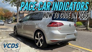 How To Code Pace Car Indicators  VCDS  VW Mk7 golf GTI Dynamic Indicators [upl. by Notned426]