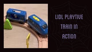 Better than Brio Lidl playtive wood train set  Lidl Holzzug Playtive [upl. by Scott232]