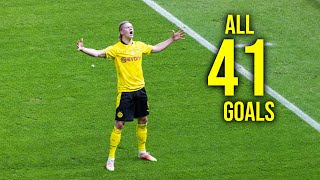 Erling Haaland All 41 Goals in Season 202021 HD  Richard A TV [upl. by Aileek]