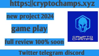 CRYPTO CHAMP TOKEN  NEW X1000 POTENTIAL PLATEFORM  MINT NFTS NOW TO EARN [upl. by Yarahs]