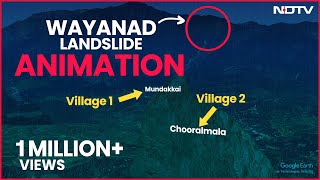 Wayanad Landslide Animation Video  Watch How The Deadly Landslide Unfolded [upl. by Yart]