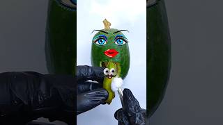 OMG 😲 Mustache Baby fruitsurgery funny foodsurgery cute vegetables [upl. by Hannej]