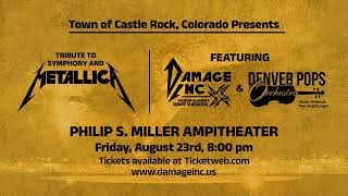 Damage Inc amp The Denver Pops Orchestra August 23rd [upl. by Yesiad240]