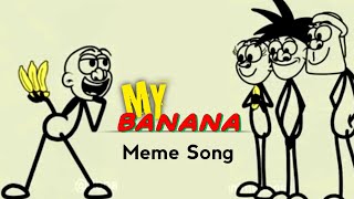 My Banana Song Remix  4K Meme  Rico Animation x Music Zone  Best Funny Song  Banana Song 2023 [upl. by Tamah]