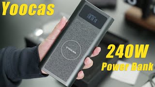 YOOCAS Power Bank Series Review Born For Airline 925Wh 240W with 4Ports amp Wireless [upl. by Jarred223]