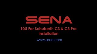 Sena 10U How To Video for Schuberth C3 amp C3 Pro Installation [upl. by Vally]