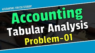 ACCOUNTING TRANSACTIONTABULAR ANALYSIS BANGLA For CSE amp ALL [upl. by Renae]