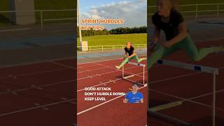 LONG JUMPER DOES SPRINT HURDLES HOW TO  KEY TIPS ✅❌ WITH VOICEOVER 60sec COACH hurdles [upl. by Ribaj487]