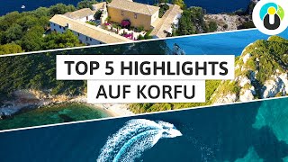 TOP 5 KORFU TIPPS 🇬🇷  Die schönsten Sehenswürdigkeiten  Urlaubsguru [upl. by Germin]