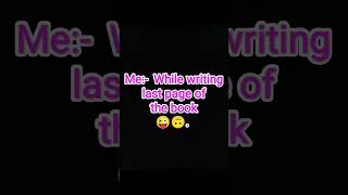 While writing 1st page of new book VS While writing last page in new book shorts viral [upl. by Kaycee917]