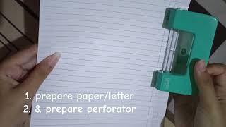 tutorial use perforator [upl. by Corty]