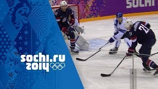 Ice Hockey  USA 0  5 Finland  Mens Full Bronze Medal Match  Sochi 2014 Winter Olympics [upl. by Aicul422]