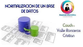 Normalizacion de una base de datos Fn1 3  Docencia Informatica [upl. by Assin533]