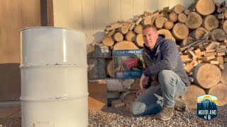 Homestead Life in Alaska Preparing for Winter with Barrel Stove  Nordland 49 [upl. by Nosa]