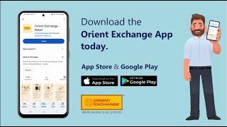 Seamless Forex Services with the Orient Exchange App  Zero Markup Forex Card Live Order Tracking [upl. by Latihs]