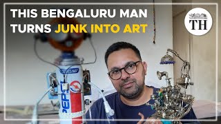 Meet Dhiraj Sharma who turns junk into art  The Hindu [upl. by Nerahs]