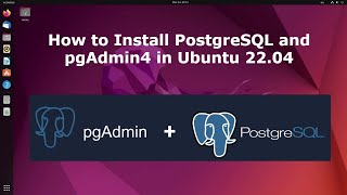 How to Install PostgreSQL and pgAdmin4 in Ubuntu 2204  ubuntu linuspoint [upl. by Htenek]