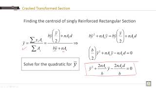 Reinforced Concrete  2  C6L6  Cracked and Uncracked Transformed Section [upl. by Rafa]