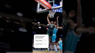 Jayson Tatum amp Brandon Miller GET UP ON THE RIM 😤🔥Shorts [upl. by Anazus]