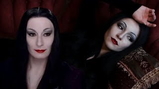 Morticia Makeup Transformation Tutorial  The Addams Family [upl. by Yadsendew505]