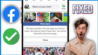 Fix Facebook Lite were Sorry We had a problem with the page you tried to reach Error Problem [upl. by Selassie]