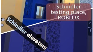 FIRST RECORDING on ROBLOX  Schindler Miconic 10 elevators with ElevatorMan5000 [upl. by Sexela]