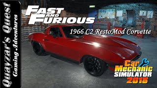 CMS 2018 Fast amp Furious  Lettys 1966 C2 RestoMod Corvette [upl. by Wiencke]