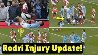 Pep Guardiola Issues Concerning Rodri Injury Update After Manchester Citys 22 Draw vs Arsenal [upl. by Jinny]