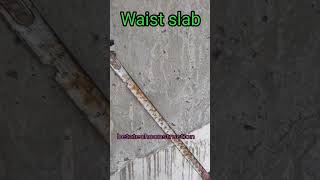 How to measure thickness of stair  waist slab  concrete  viral shorts [upl. by Friedberg22]