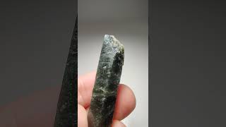 Epidote in Quartz crystal Pakistan [upl. by Yemirej460]