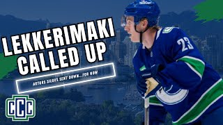 JONATHAN LEKKERIMAKI CALLED UP BY CANUCKS [upl. by Anayi243]