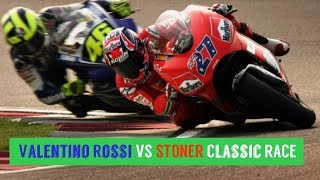 MotoGP Qatar 2007Valentino Rossi VS STONER Classic RACE [upl. by Gombach]