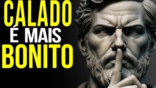 O SILÊNCIO É O cúmulo do desprezo 10 características de Quem fala Menos  ESTOICISMO [upl. by Borer597]