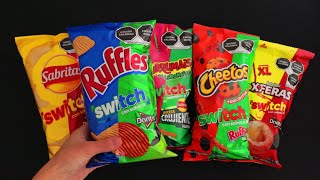 🎧 ASMR 👉 Unboxing Mexican SABRITAS SWITCH Chips 👀 [upl. by Kerrison]