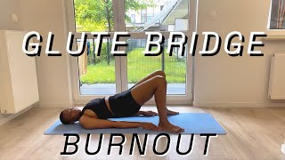 10 MIN GLUTE BRIDGE BURNOUT  Intense booty workout  At Home No Equipment [upl. by Lamek]