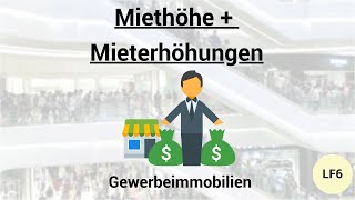 Miethöhe und Mieterhöhungen bei Gewerbe Index Staffel Umsatzmiete [upl. by Anabella373]