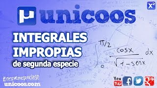 Integral impropia de segunda especie 04 UNIVERSIDAD [upl. by Eibmab]