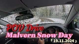 Snow Drive Malvern Hills [upl. by Beattie]