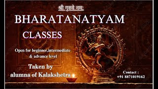 IBharatanatyam classes Kalakshetra style dance kalakshetra bharanatyam newyoutuber [upl. by Adyam]